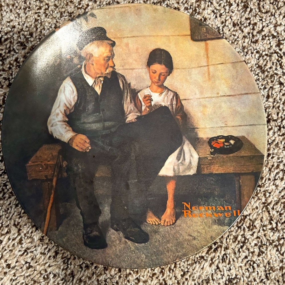 Vintage Norman Rockwell "The Lighthouse Keeper's Daughter" Plate